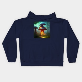 Enchanting Home for Sale (5) - Magic Mushroom House Kids Hoodie